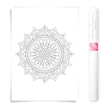 Generisch Mandala Poster zum Ausmalen 50x70cm – Florales 