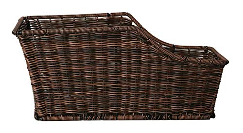 LTJ 030017 HR Fahrradkorb Kunststoff Rattan Gepäckträgerkorb
