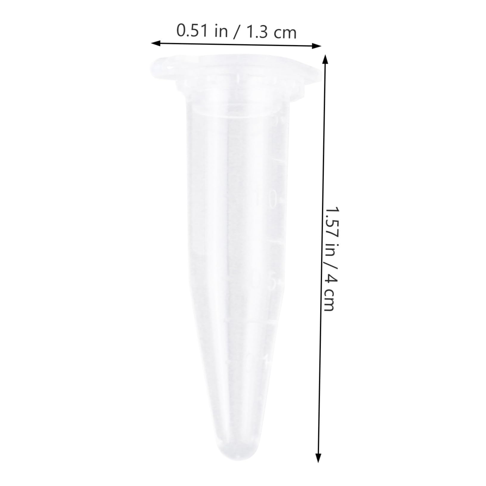 Alipis 1000pezzi Provette in Plastica da Fondo Conico Coperchi Adatti per Centrifuga Contenitori Trasparenti per Conservazione di Campioni Scala di Misurazione Accurata