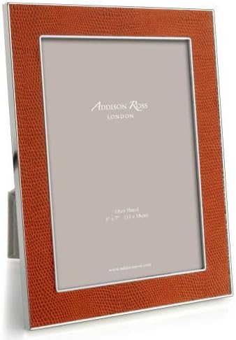 Addison Ross Burnt Orange Faux Snake Enamel Picture Frame (5x7)