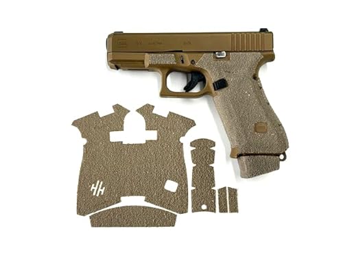 HANDLEITGRIPS Gun Grip Tape Compatible with Glock 19x/ Glock 19x MOS/Glock 45/ Glock 45 MOS/ - FDE Edge Series Pistol Grip Tape, Gun Skins, Veteran Owned, Made in USA