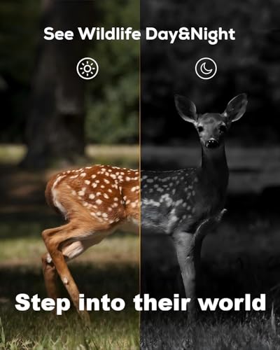 iZEEKER Trail Camera, HD Game Camera with 940nm No Glow Night Vision Motion Activated 0.2s Trigger Time, Hunting Camera No WiFi, IP66 Waterproof for Wildlife Monitoring Outdoor Security Deer Scouting - Thumbnail 6