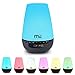 MIU COLOR Essential Oil Diffuser, Long Lasting 16h 300ml Ultrasonic Electric Aromatherapy Cool Mist Humidifier, Electronic Digital Clock, 2 Modes, Warm White and Color Changing LED Lights
