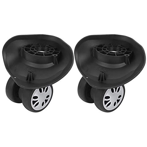 Roda de bagagem bastante resistente ao desgaste, roda universal, preta ecologicamente correta para m