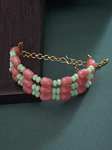 Multistrand Beaded Bracelet for Women, Colorful