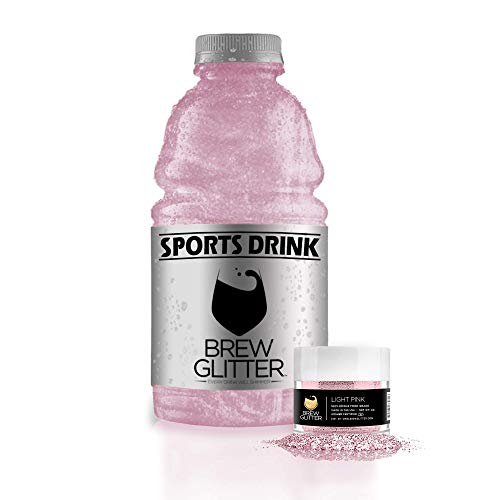 Light Pink Brew Glitter Edible Glitter For Wine, Cocktails, Champagne, Drinks & Beverages | 4 Grams | Kosher Certified | 100% Edible & Food Grade | Kosher Certified | Vegan, Gluten, Nut Free #TOP4