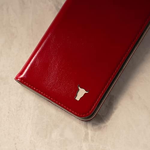 TORRO Phone Case Compatible With Apple iPhone XR Genuine Quality Leather Flip Cover With [Card Slots] [Horizontal Viewing Stand] [Durable Frame] 6.1 Inch 2018 Release (Red)