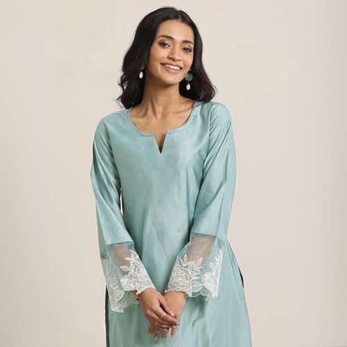 Image of SHIENZY Cotton Blend Kurta Set for Women