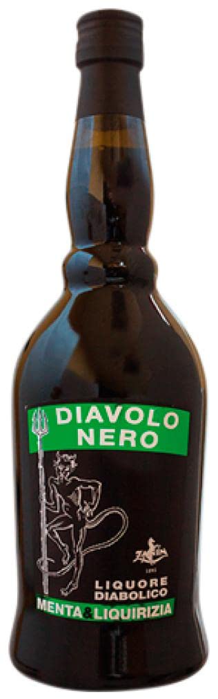 3 × Licores Diavolo Nero Menta (Caja de 3 Botellas de 70 cl)