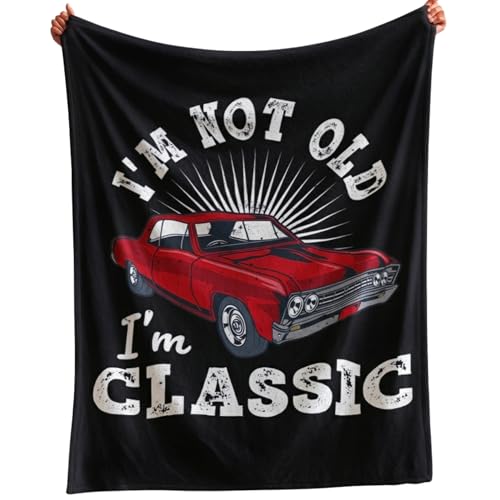 Old Man Gifts Im Not Old Im Classic Blanket for Men - Fathers Day Blanket Best Gifts for...