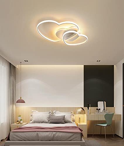 Lustre moderne en métal blanc de 65cm au design épuré pour un salon contemporain - 4