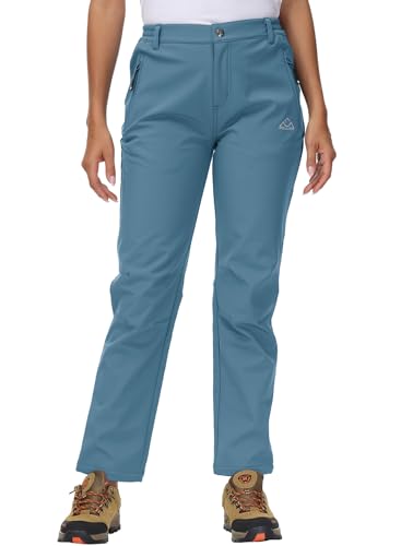 YSENTO 裏起毛トレッキングパンツ レディース ブルー L