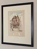 Prévu est assurée Générique Encadré I Architectural - Hôtel Prive Lithographie - Victor Dargaud - cms x 41 cms 55