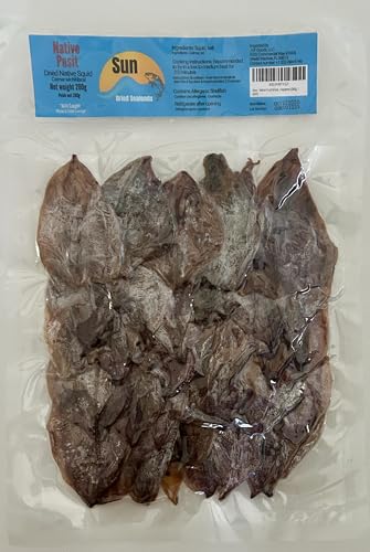 Dried Native Squid/Native Pusit, Dried Fish, Wild Caught, Chemical Free, 200g