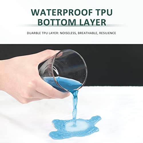 Full Waterproof Mattress Protector, Cotton Terry Top Bed Protector, Premium Mattress Cover, Breathable Soft Machine Washable Mattress Cover, Vinyl Free #TOP3