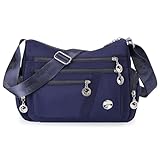 RNIEGA Crossbody Bag for Women Roomy Multiple Pockets Shoulder Purse Handbag Waterproof Lightweight Fashion Satchel