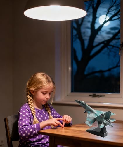 Image of 1:100 Su35 Fighter Jet Model, Detailed Military Aircraft Toy for Adults and Kids, Perfect for Home Office Decor, Gift for Aviation Enthusiasts and Collectors Ornaments