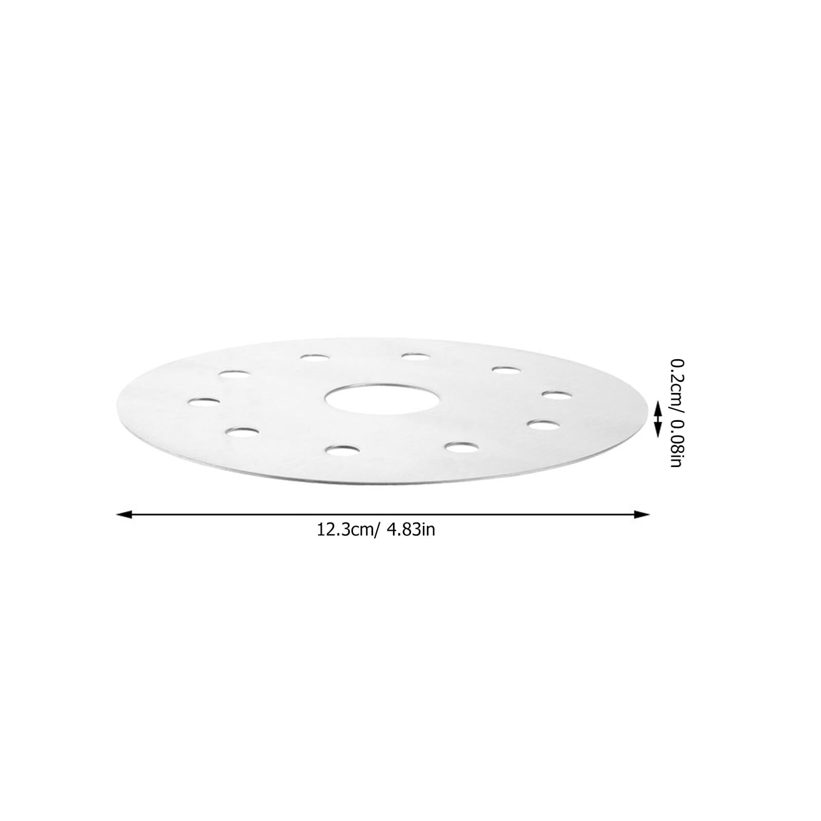 Ipetboom Placa Difusora de Calor de Acero Inoxidable para Estufa de Gas Adaptador de Inducción de Lámina Conductora Térmica para Distribución Uniforme del Calor Utensilios de Cocina