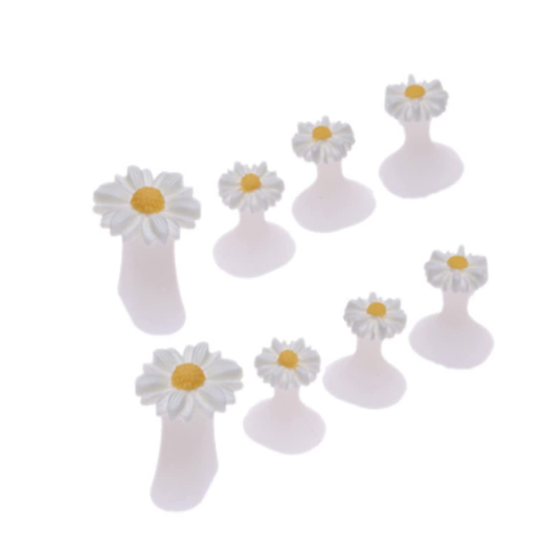 Separatore per unghie dei piedi in silicone Distanziatore per barelle per dita dei piedi Divisore per dita dei piedi a margherita Strumento per manicure per pedicure 8 pezzi Distanziatori per dita dei