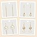 200 PCS/100 Pairs 14K Gold Tone Earring Hooks Hypoallergenic 925 Sterling Silver Plated Ear Wires Fish Hooks with 100 PCS Silicone Ear Backs and Jump Rings Earring Finding for DIY Jewelry Making