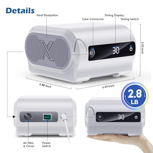 Smart Digital Display Nebulizer Machine for Adults and Kids, Compression Nebulizer for Breathing Treatment, Jet Nebulizer with Timing Function for Home Hailie Sensor NF0109 - Image 4