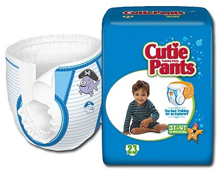 FQCR8007 - First Quality Cuties Refastenable Training Pants for Boys 3T-4T, up to 32-40 lbs.