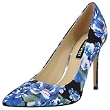 Nine West Women's Fresh Pump, Blue Bouquet Floral Multi 401, 8.5