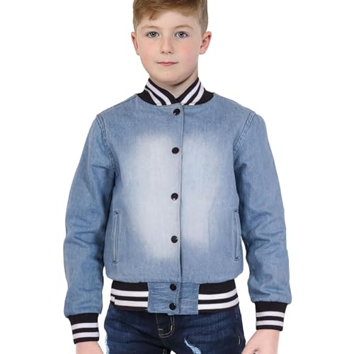 Veste en denim enfants facile à fermer pour résoudre le problème des habillages rapides