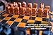 Hand Carved Luxury Wooden Chess Set Premium Oak Wood Board Decorative & Artisan Set Pieces Unique Gift Fancy Chess Set, Collectors Gift House Wooden Chess Decoration Chess Table Handcrafted Designer