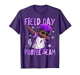 Field Day Purple Team Dab African Black Boy Games Field Trip T-Shirt
