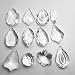Waltz&F 12pcs Clear Crystal Chandelier Lamp Lighting Drops Pendants Balls Prisms Hanging Glass Prisms Parts Suncatcher Home/House Decor