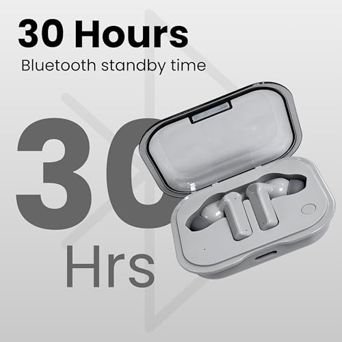 Image of Futopia Wireless Nothing Ear Earpods with Charging Case | Bluetooth 5.4 Earbuds, 11mm Drivers, Type-C Fast Charging, HD Sound & 3-4H Playtime (FGTWSNOEAR) (Gray)