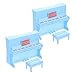 Toddmomy 2 set di pianoforte in miniatura PIANO PIANO Sgabello Piano Giocattolo Mini Casa Paesaggio Ornamento