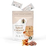 Keto High-Protein Bites - Plant-Based, Sugar-Free, Low-Carb Vegan Protein Bars in Bite-Sized Snack - Gluten-Free, Natural, Clean and Healthy Bites - Caramel Flavor (8 Count) - Ali’s Skinny Kitchen