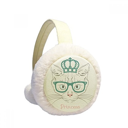 Orejeras de invierno de gato blanco plegables y unisex para exterior