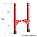 Circus Stilts,Supports up to 220 pounds,Pine Wood,Suitable for Role-Playing Activities in Circuses or at Parties. 12 inches/red