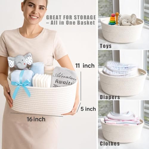 Image of 30-Piece Baby Shower Gifts for Boys, Newborn Essentials Must Haves,Large Baby Boy Gift Basket Set Essential Stuff,Gender Reveal Gifts,Rattle Swaddle,Blue,Baby Registry Search,Diaper Caddy Organizer