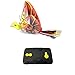 MUKIKIM eBird Orange Phoenix - Flying RC Bird Drone Toy for Kids. Indoor/Outdoor Remote Control Bionic Flapping Wings Bird Helicopter. USB Recharging.