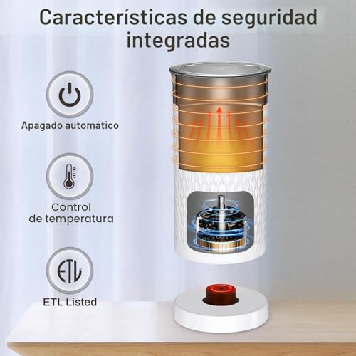 Miniatura 6 de Simpletaste Espumador De Leche Eléctrico 4 En 1, Espumador Automático Para Leche Caliente Y Fría, Calentador De Leche Y Preparador De Chocolate Caliente, Ideal Para Hacer Latte, Macchiato Y Cappuccino