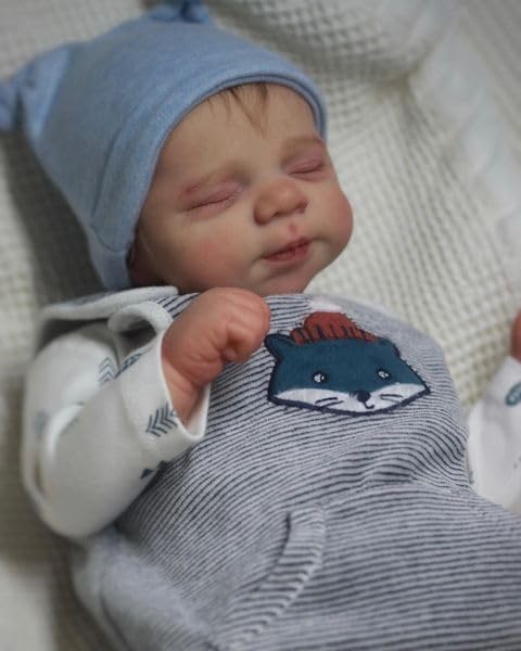 Miniatura 5 de Pinky - Muñecas realistas de bebé recién nacido de 18 pulgadas, de cuerpo completo, de vinilo de silicona, muñeca de bebé recién nacido, pelo