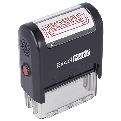 Received - Excelmark Self-Inking Rubber Stamp - A1539 Red Ink #TOP28