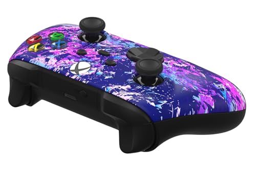 Image of Custom Controllerzz Wireless Controller for Microsoft Xbox Series X /S & Xbox One - Custom Soft Touch Feel - Custom Series X /S Controller (X /S Purple Chaos)