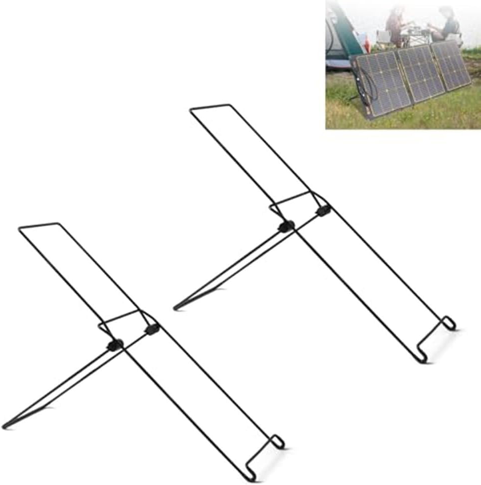 Support de panneau solaire réglable contre le vent fort fixation pliable en acier rigide - 2