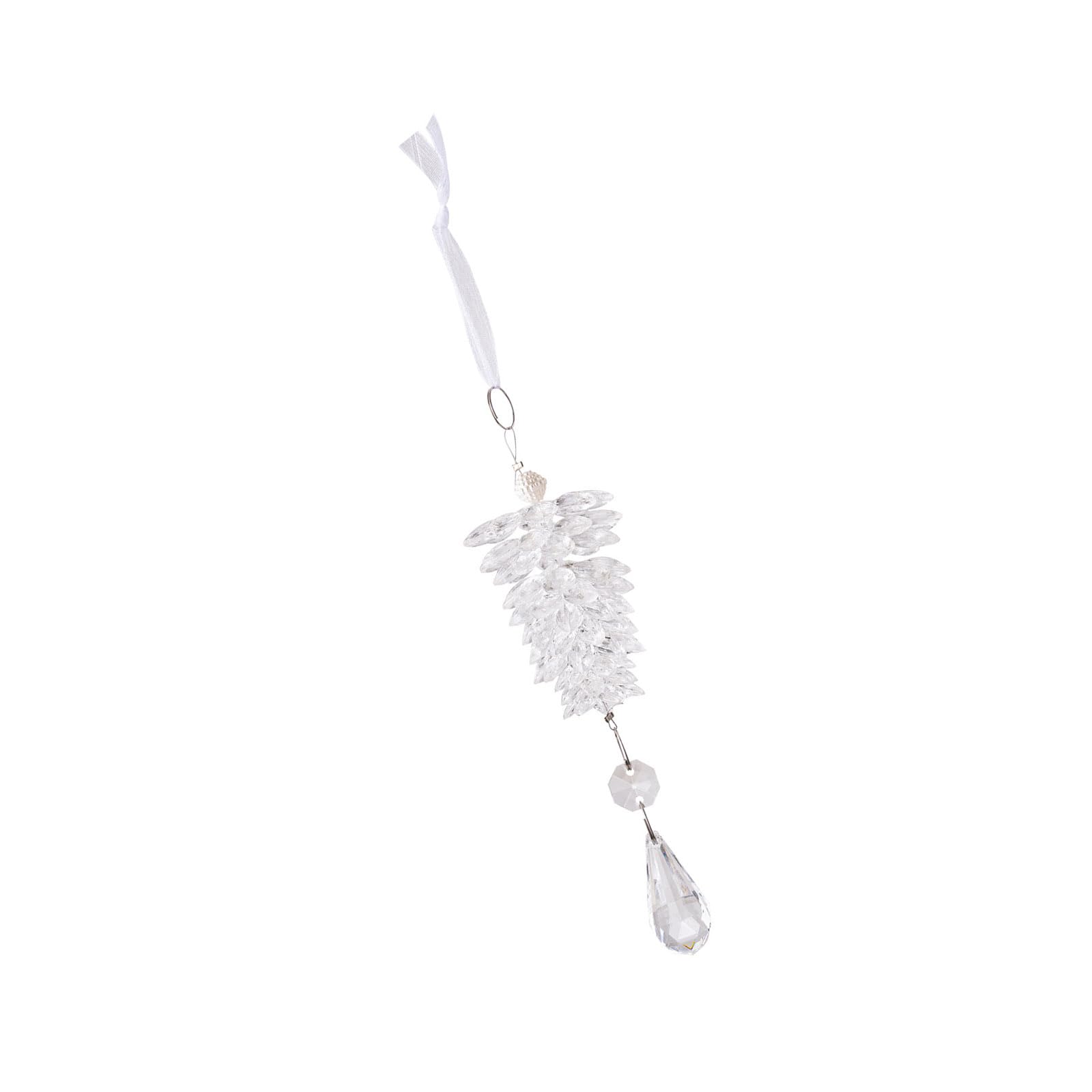 carotoe Decorative Acrylic Pinecone Ornament for Christmas Tree Transparency Pine Cone Crystal Hanging Festival Decoration Transparency Crystal Holiday Hanging Decoration