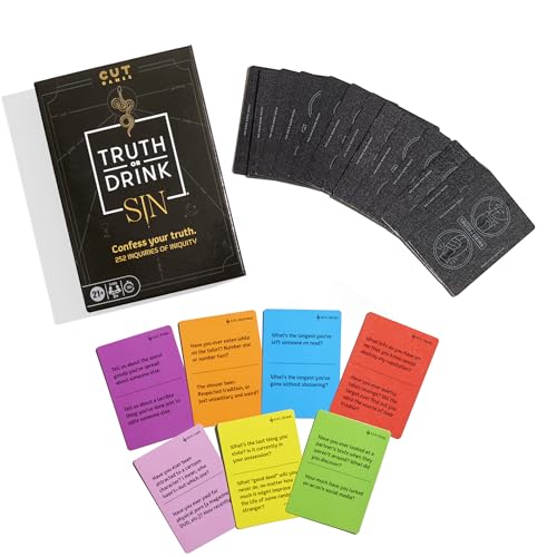 Truth or Drink: Sin Edition Adult Party Game by Cut | 250+ Questions Inspired by 7 Deadly Sins | Ages 21+ | 2+ Players | 30 Mins. | Stand-Alone or Expansion by Hasbro Gaming - Image 3