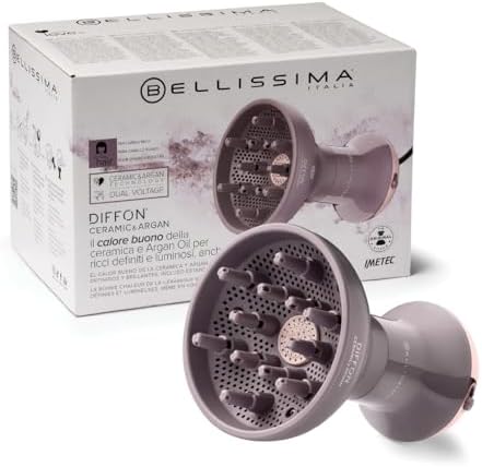Bellissima Imetec Diffon Ceramic & Argan: Difusor para Cabello Ri...