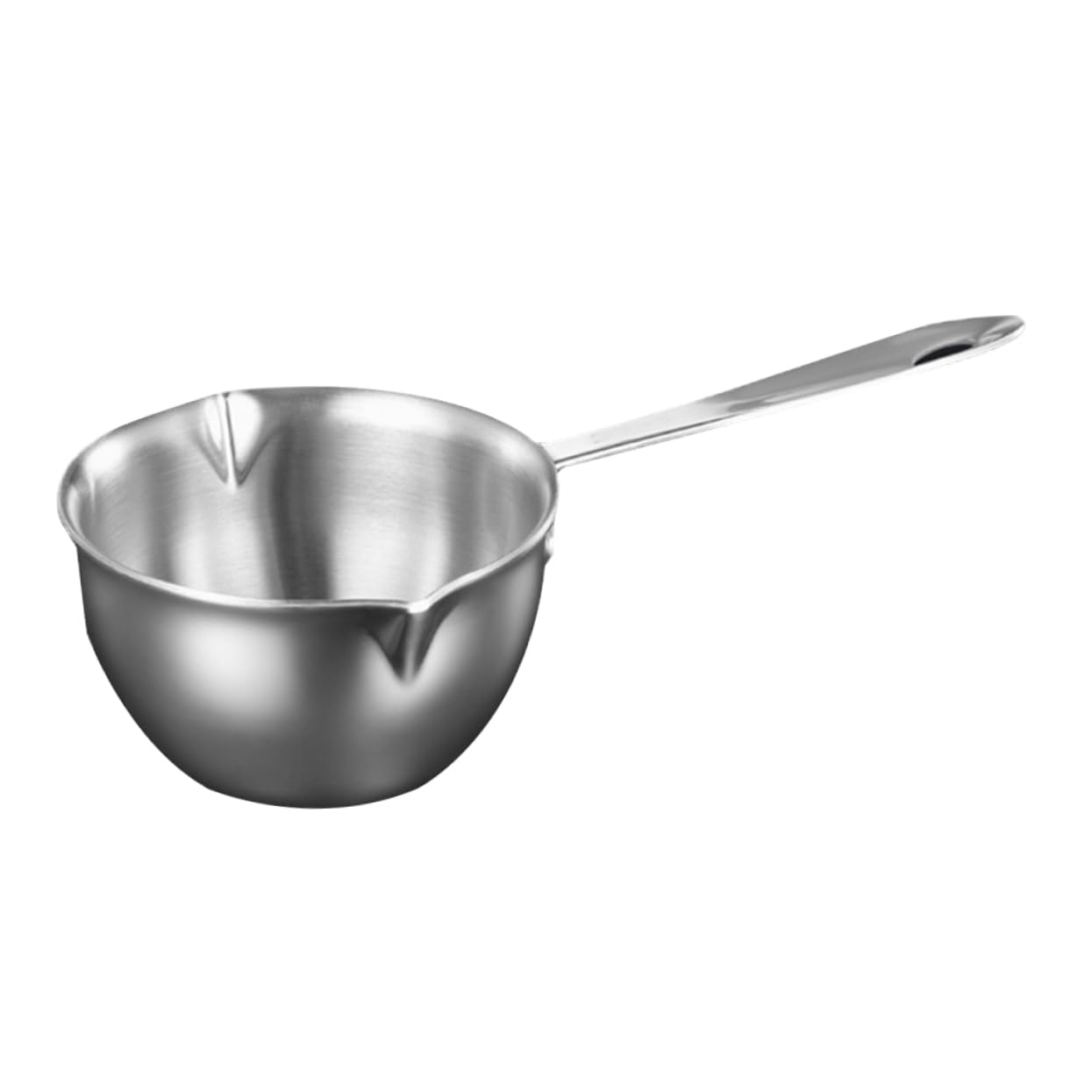 MOLUCKFU Quick Heat Conduction Small Pot Spout Stainless Butter Warmer for Kitchen Boiler Bowl