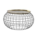 Side Table Aluminium 80X80X44 Gold