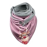 Damen Schal Schal Dreieck Damen Shawl Frauen Strick-Pullover Umhängetuch Herbst Schal Frauen Deckenschal Halstuch Scarf Poncho Cape Polyester Dreieckstuch Warme Deckenschal Mit Knopf Loop Schal