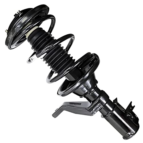 Image of Detroit Axle - Front 6pc Struts Kit for 2002 2003 2004 Acura RSX, 2 Struts & Coil Spring 2 Sway Bar Links 2 Outer Tie Rods Replacement Suspension
